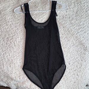 Zara Sheer Black Bodysuit